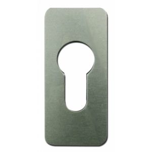 Small Rectangular Euro Keyhole Cover Escutcheon Self adhesive